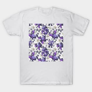 Irises and lilies flowers T-Shirt